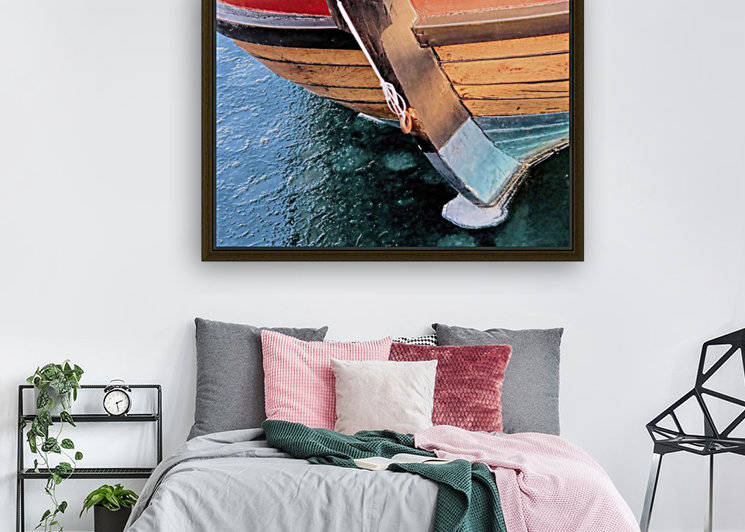 Elizabeth Tilley in frozen harbor  by Photography by Janice Drew