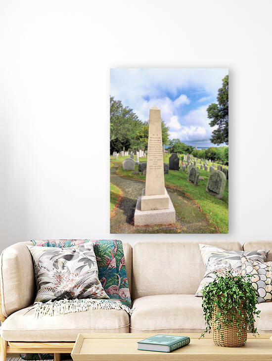 Governor Bradford gravesite Burial Hill  by Photography by Janice Drew