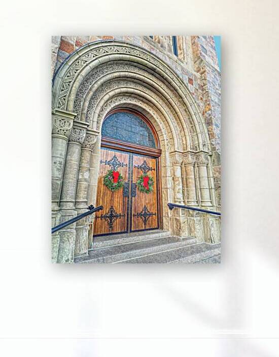 First Parish Church Plymouth wreaths  by Photography by Janice Drew