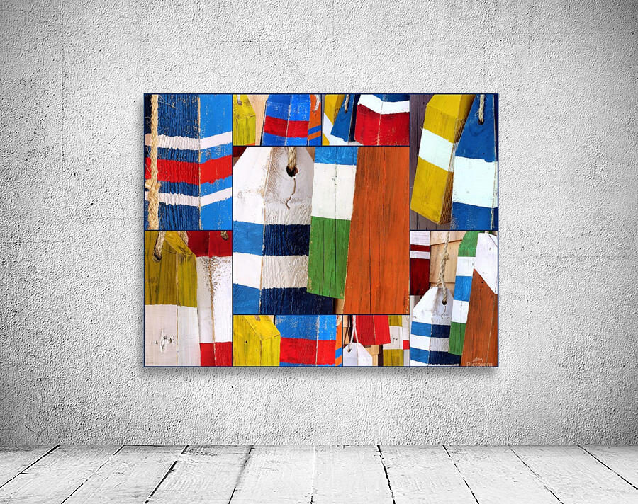 Stripes and Solid Buoys  Wall Preview