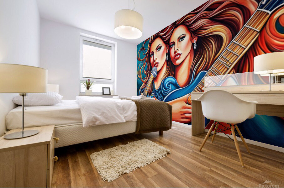 Miss Prog Mural print