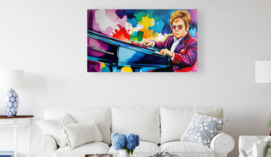 Pianist by John Mc Reason ARTWORKS POP ROCK PROG ROCK ART