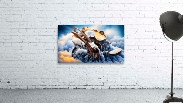 Guitar on a cloud Wall Preview