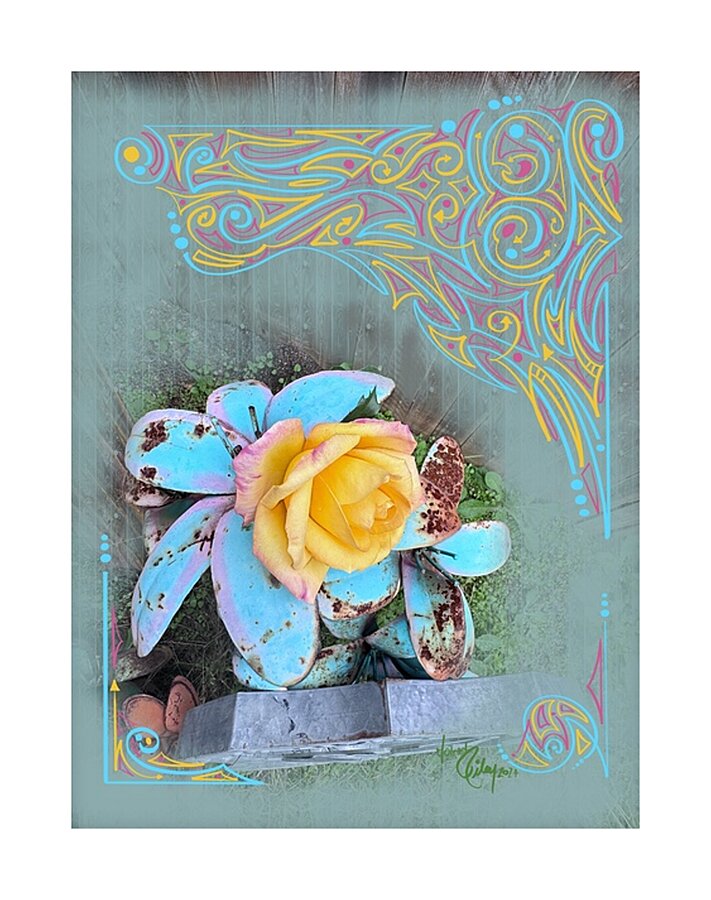 Greenleaf Lime Picture Frame print