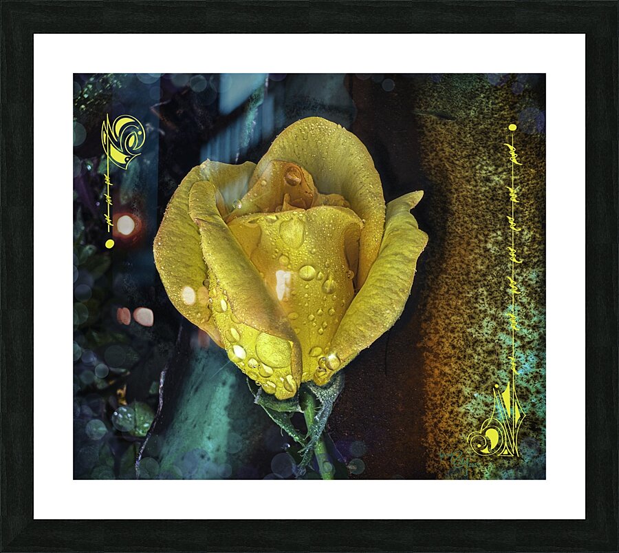 Rusty Rain Picture Frame print