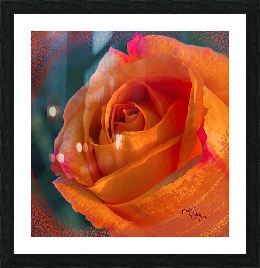 Popsicle Orange Picture Frame print