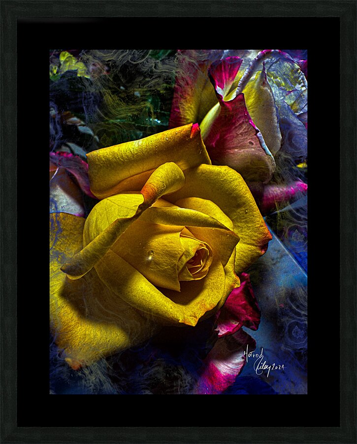 Yellow Shade Picture Frame print