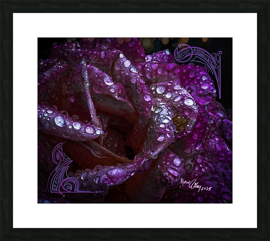 Electric Pink Picture Frame print