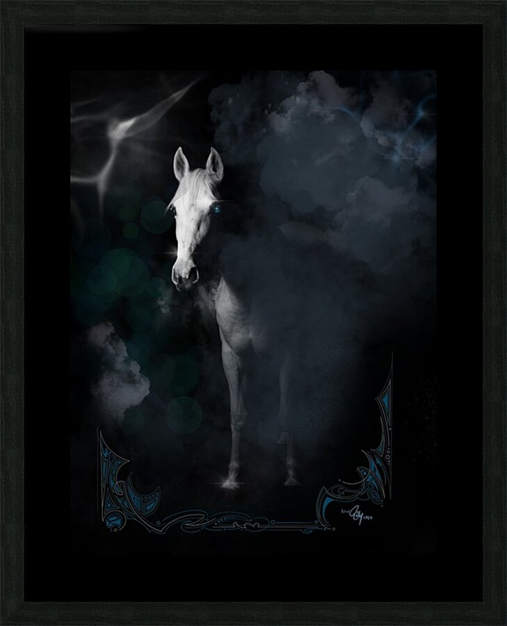 Midnight Mare Picture Frame print
