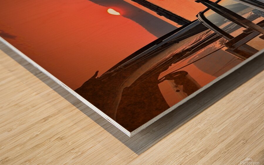 New York Sun Wood print