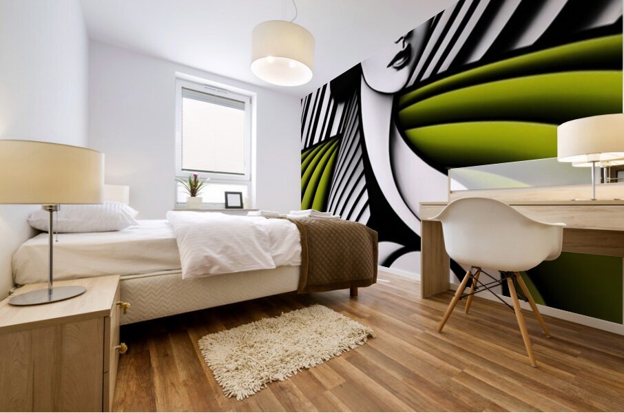 Black Rainbow Mural print