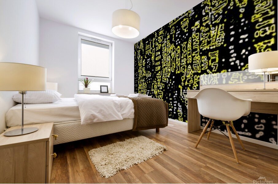 Coded 101001 Mural print