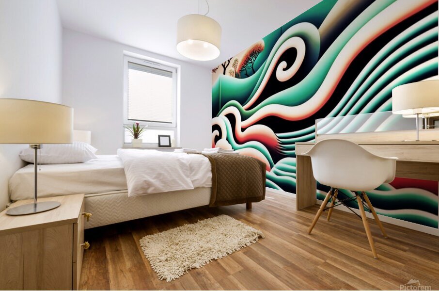 Cloud Waves Mural print