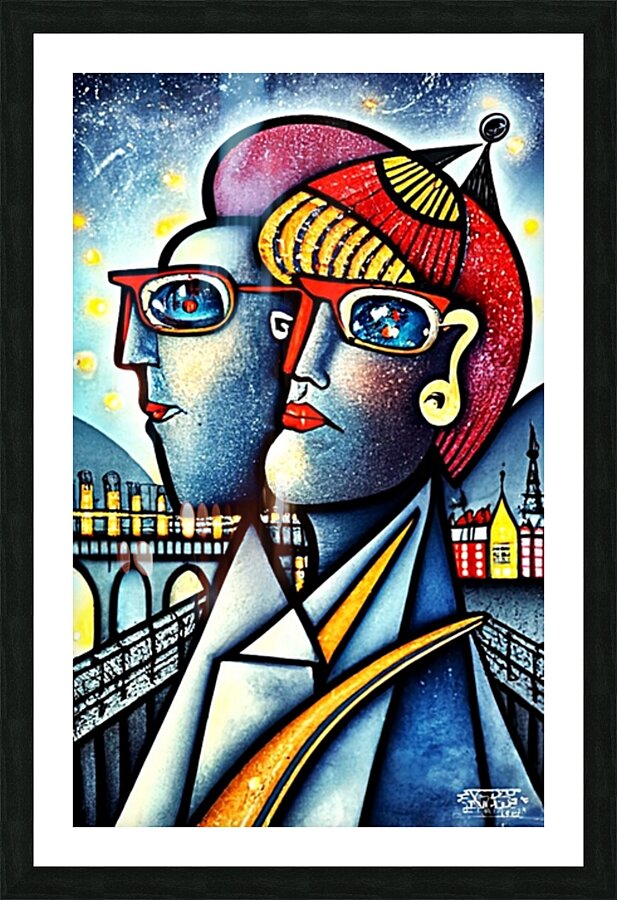 2 Face 1 Mind Picture Frame print