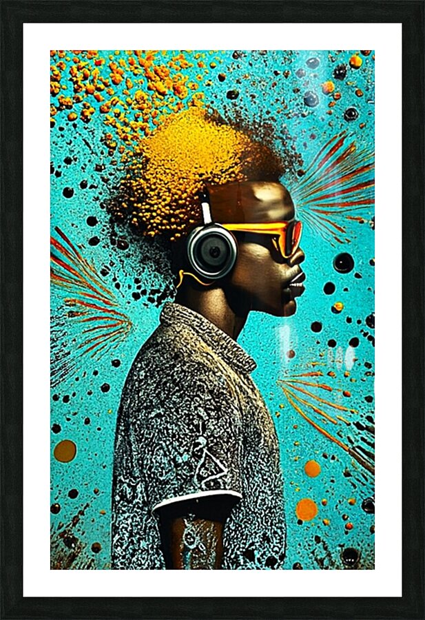Afro Punkman Picture Frame print