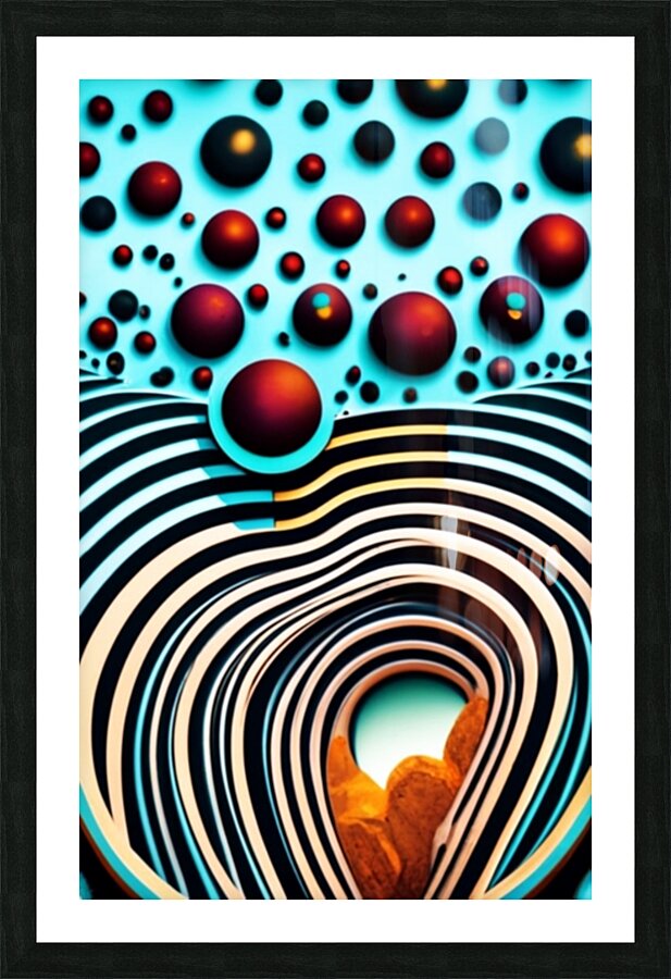 Choco Meteors Shower Picture Frame print