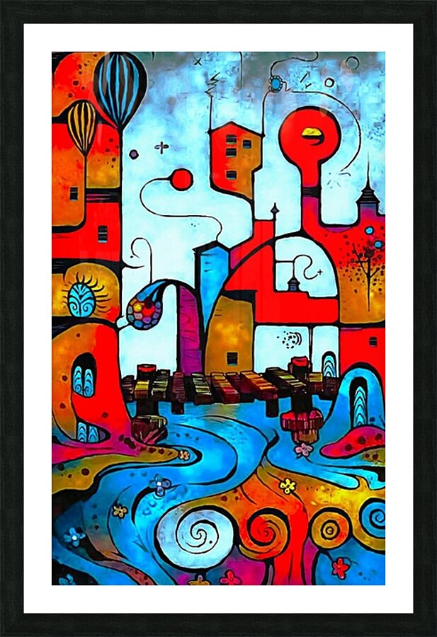 Sky Castle Picture Frame print