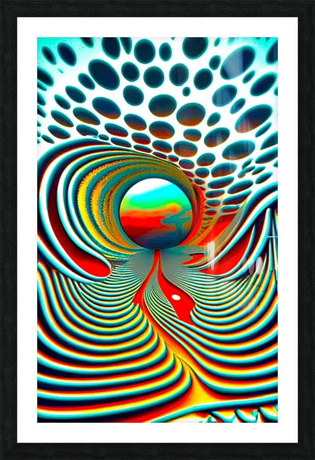 No Where Space Picture Frame print