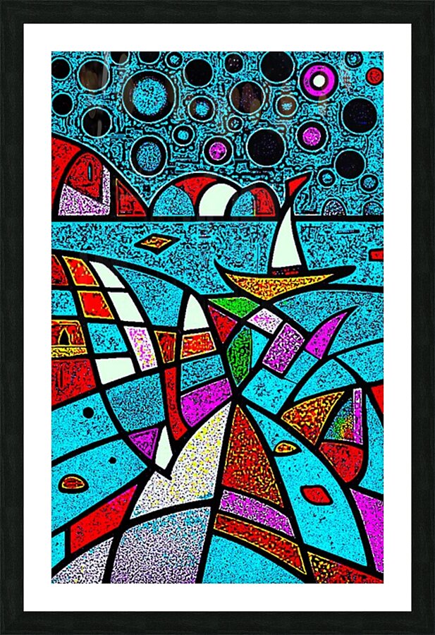 Boat Sailing Picture Frame print