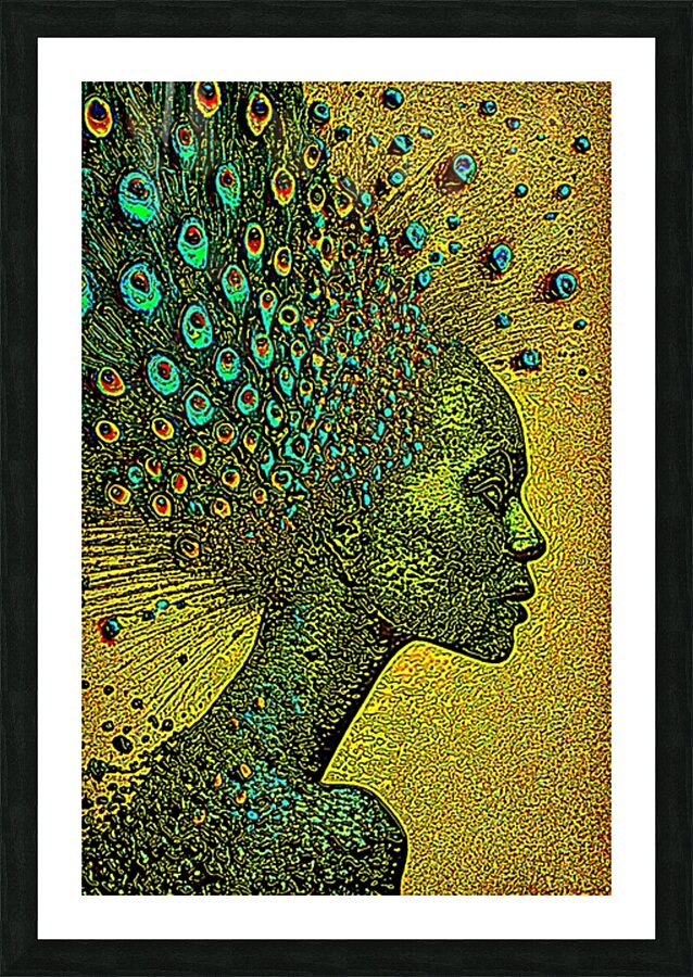 Exploding Blaka Picture Frame print