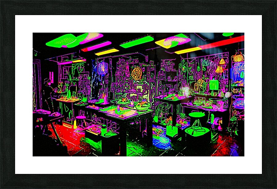 Underground Bar Picture Frame print