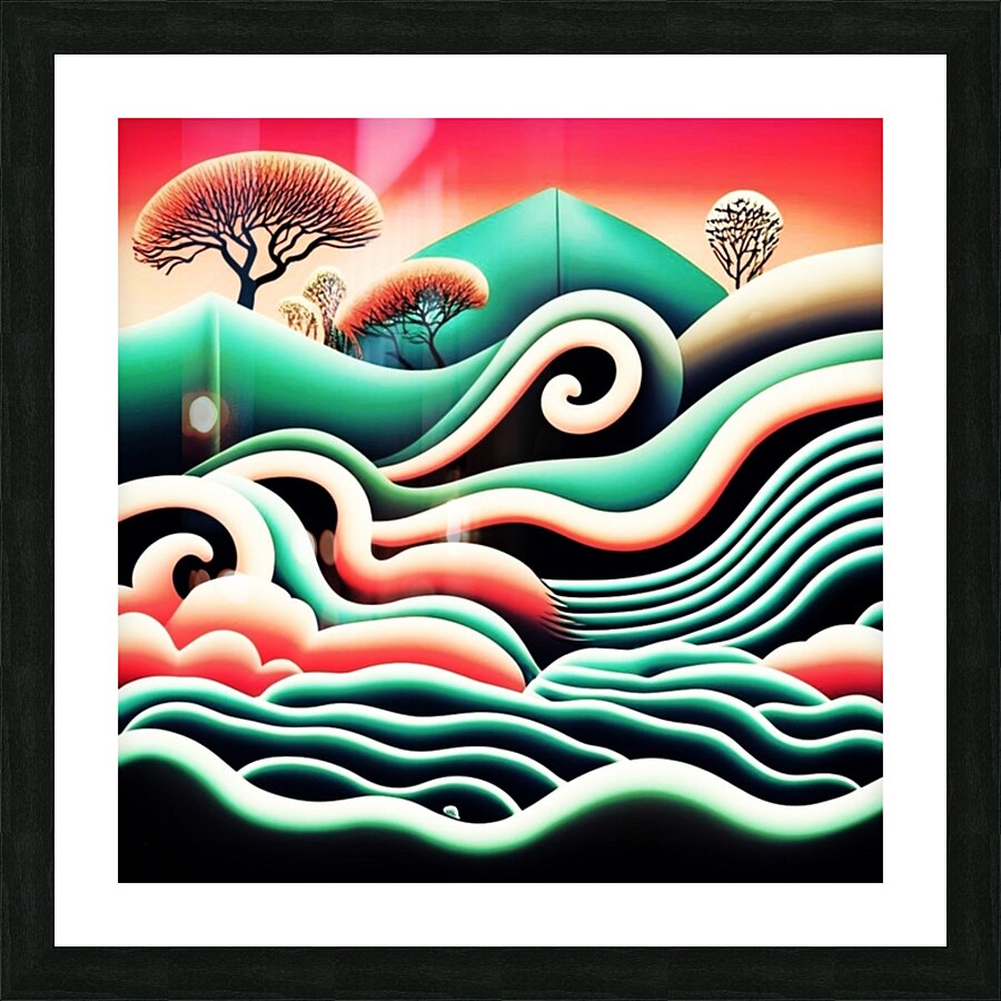 Cloud Waves Picture Frame print