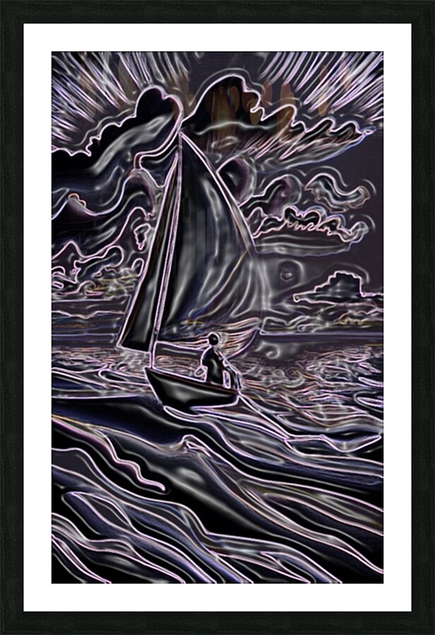 Sailing Seas Picture Frame print