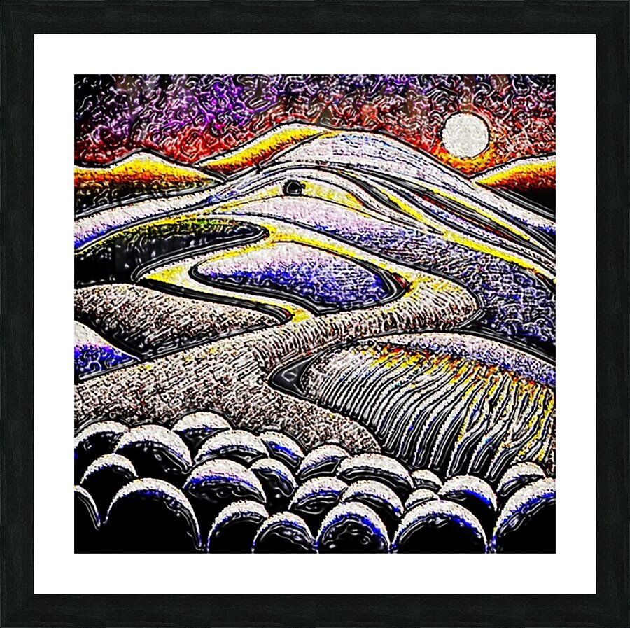 Winding Hills Picture Frame print
