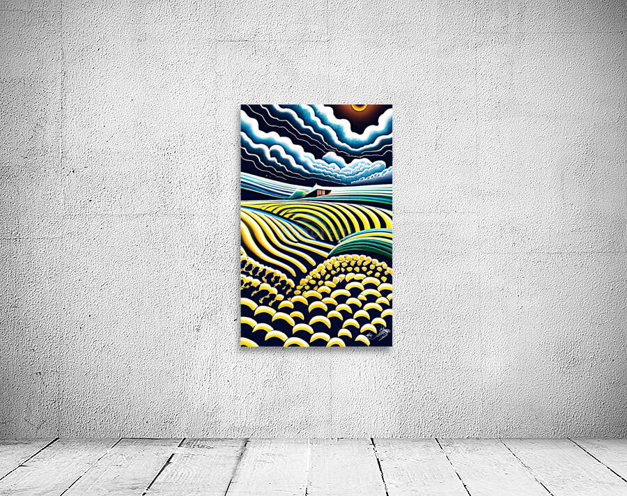 Wavy Fields Wall Preview