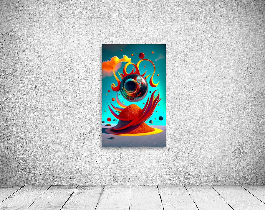 Orange Eyeball Wall Preview
