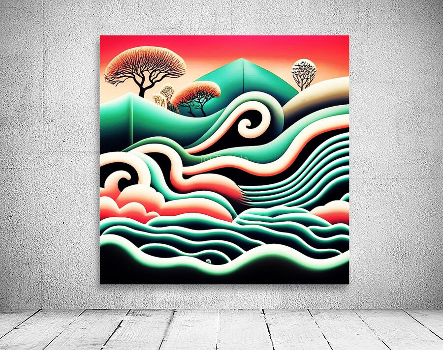 Cloud Waves Wall Preview
