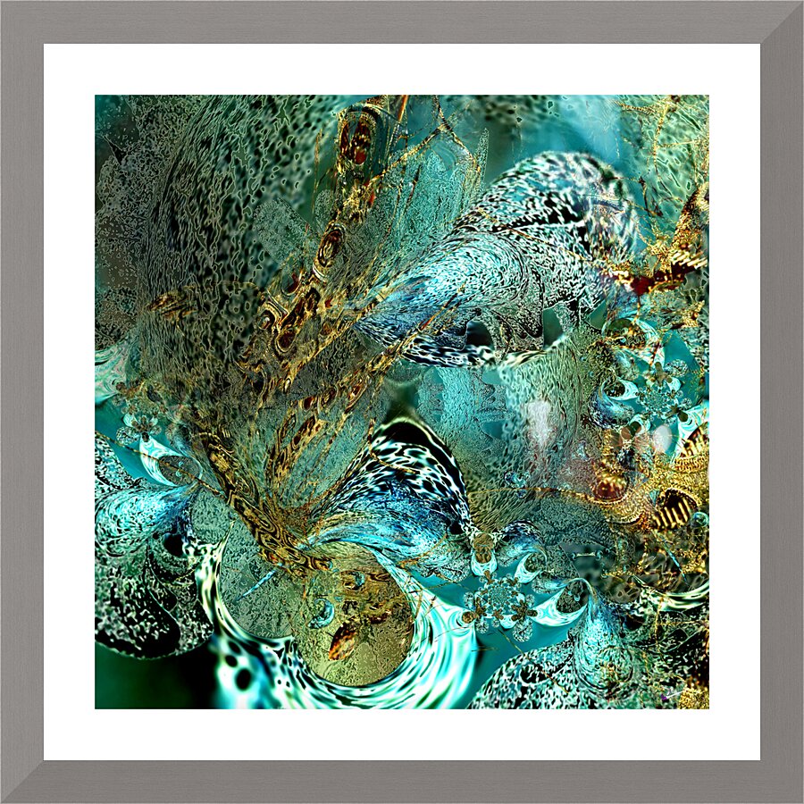 Dancing In The Ocean  Picture Frame Printing