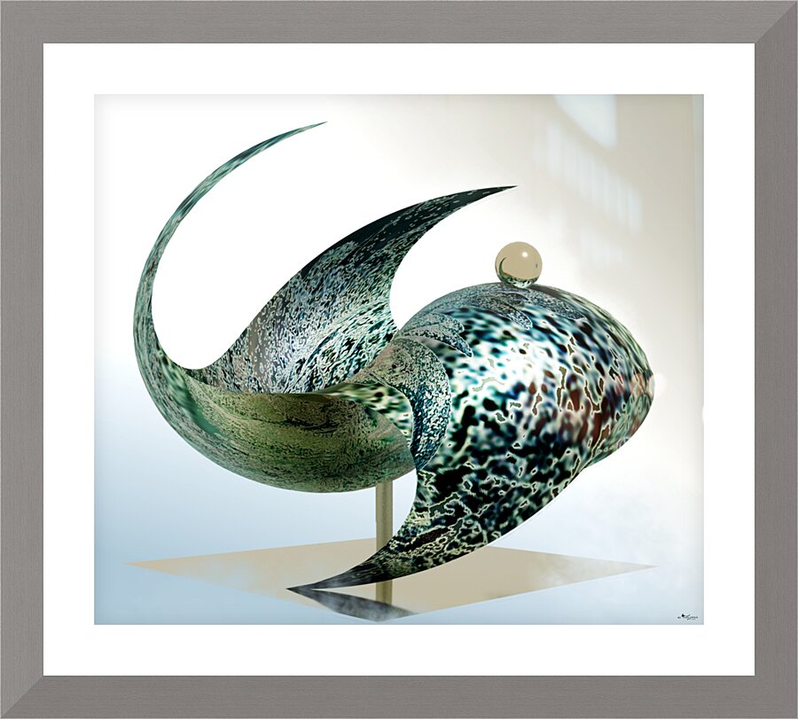 Whale World Picture Frame Printing