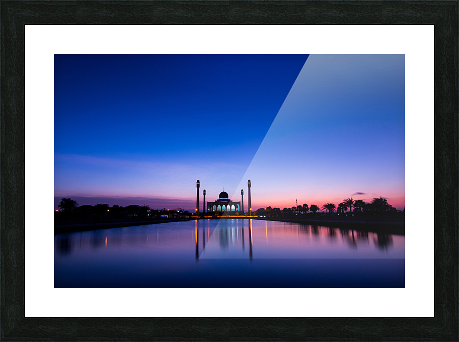 mosque thailand sunset Picture Frame print