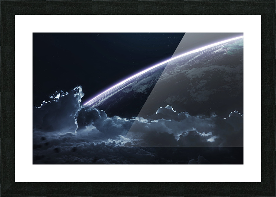 unexplored planets faraway space Picture Frame print