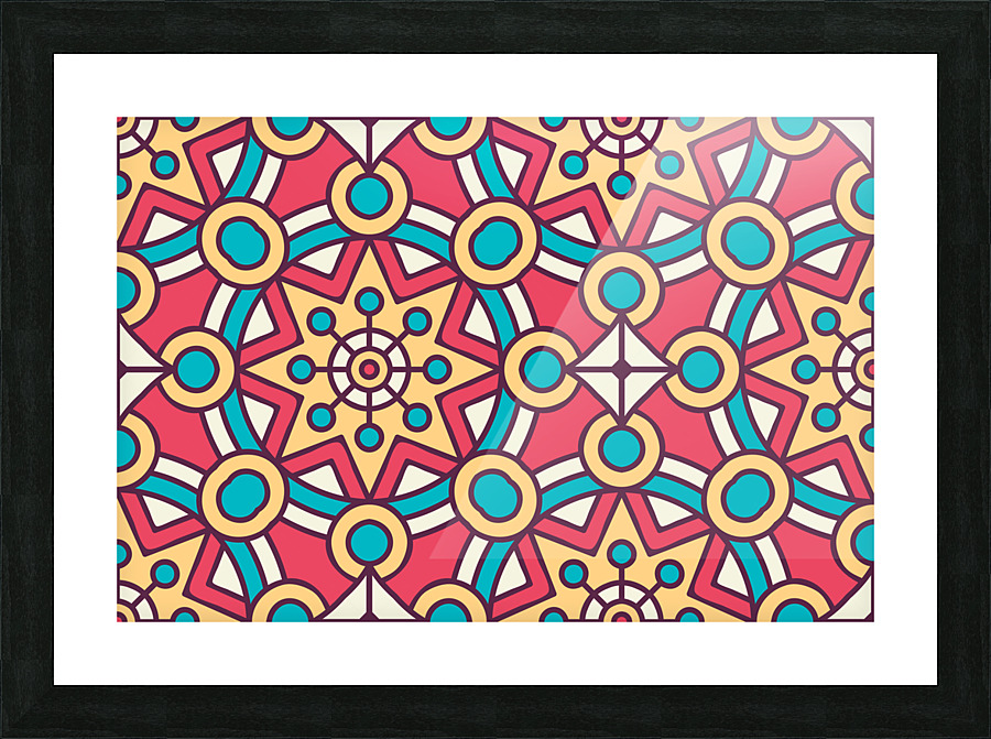 simple background with geometric elements 4 Picture Frame print