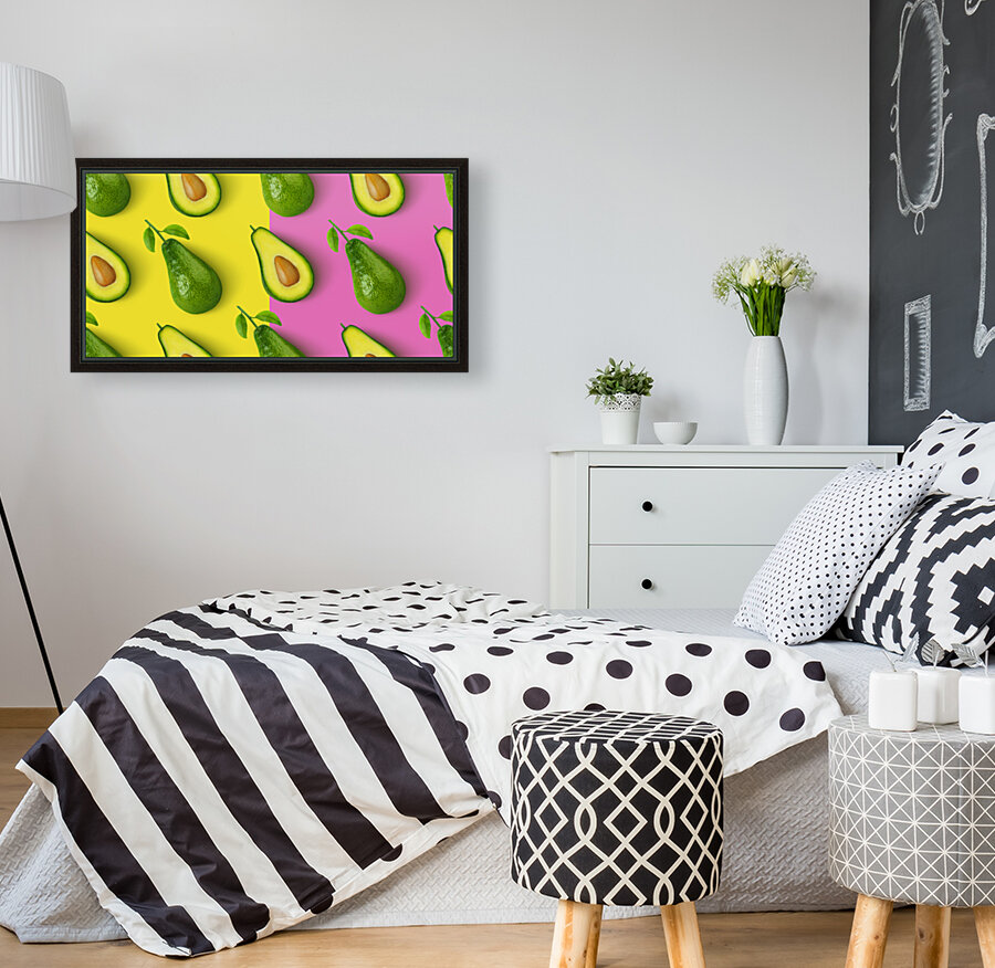 avocado seamless pattern isolated color background Reproduction