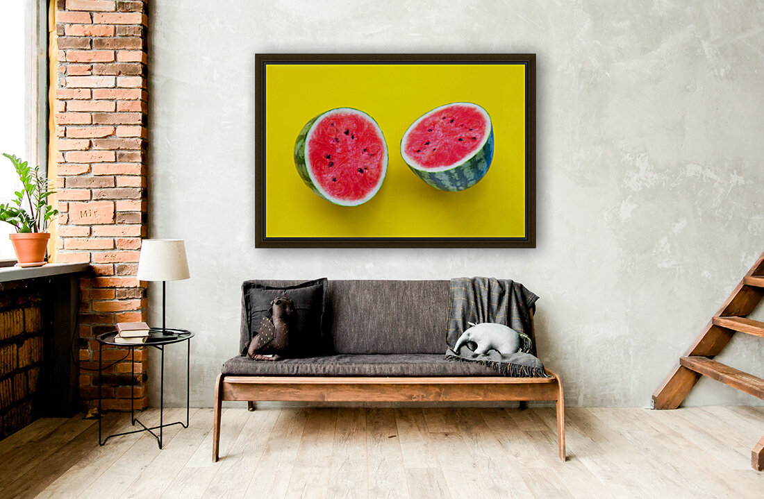 fresh watermelon yellow surface Reproduction
