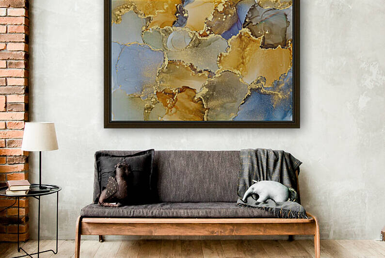 currents translucent hues snaking metallic swirls foamy sprays color shape landscape these free flowing texturesnatural luxury abstract fluid art painting alcohol ink technique 4  by GrapyArt