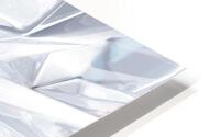 white crystal background with triangles 3d rendering HD Metal print