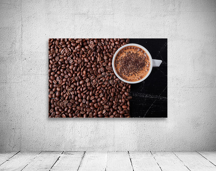 cup coffee brown beans Wall Preview