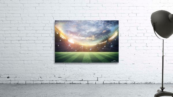 lights night stadium 3d rendering Wall Preview