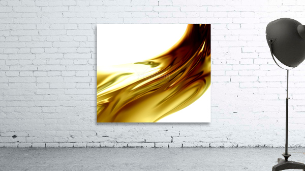 oil wave white background Wall Preview