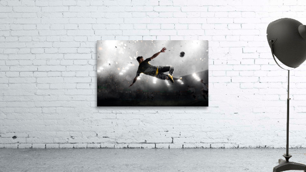 soccer player attack Wall Preview