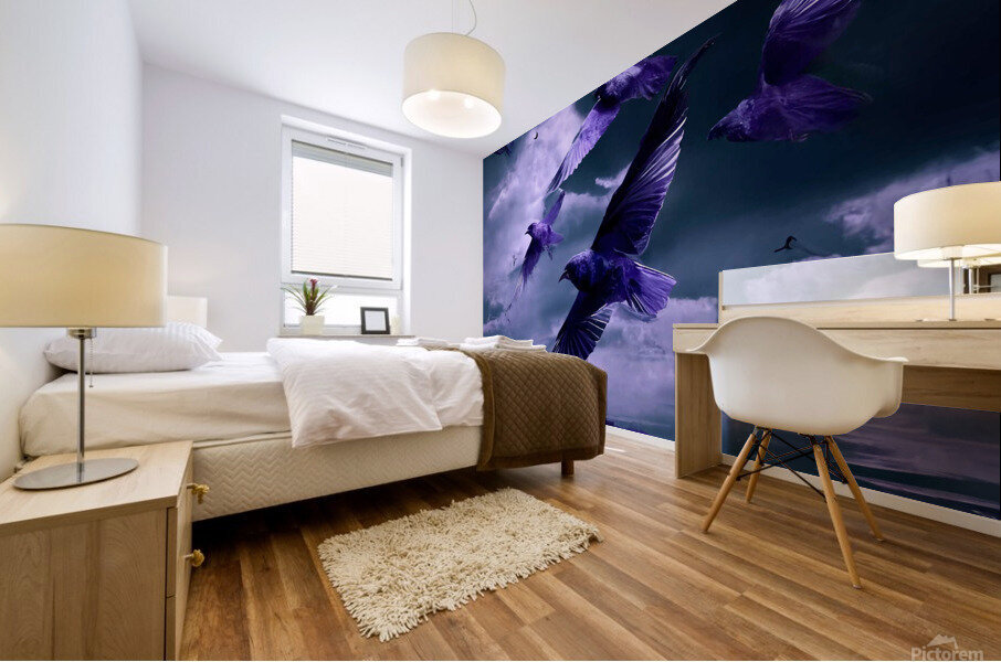 Oiseaux Mural print