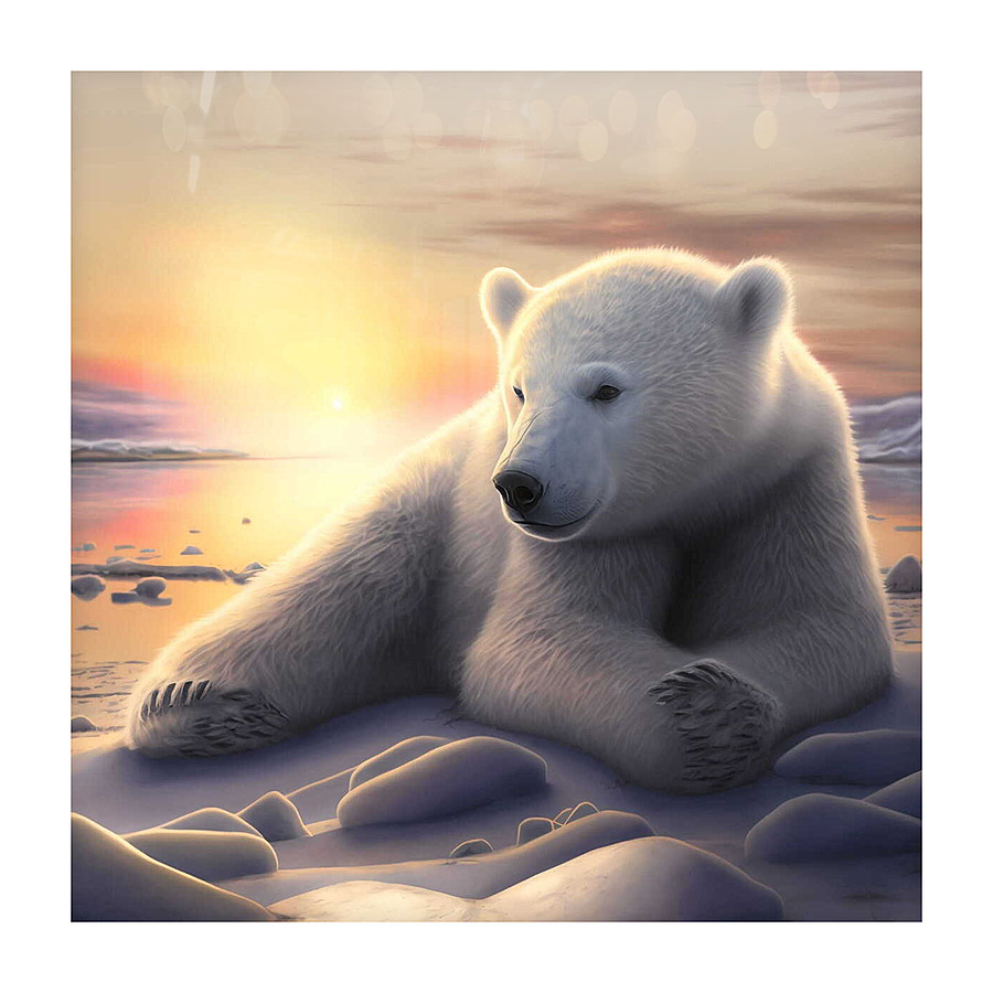 ours polaire  Picture Frame print