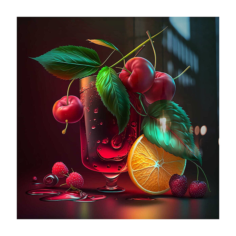 Boisson vitaminee Picture Frame print