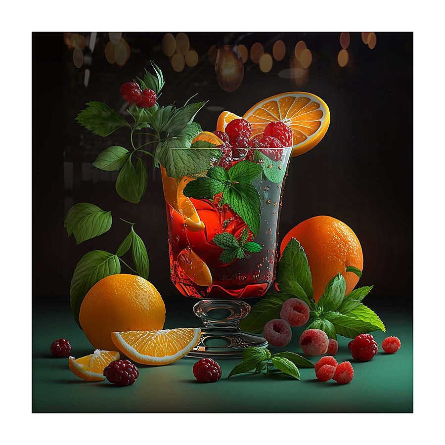 Cocktail vitamine Picture Frame print