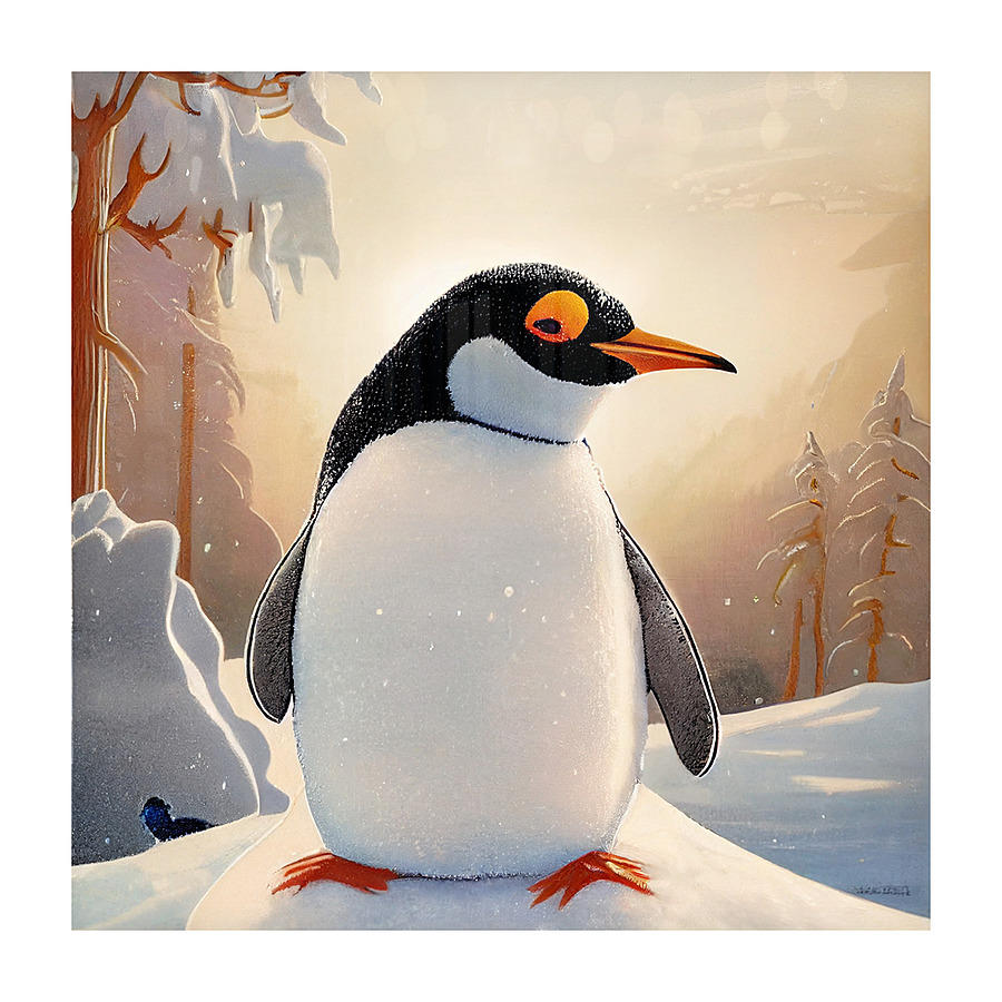 Pingouin Picture Frame print