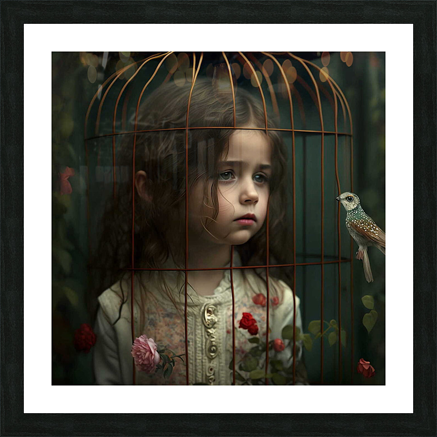 Inversion Fille Picture Frame print